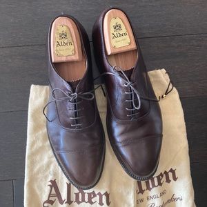 Alden Cap Toe Bal Brown Calfskin 920